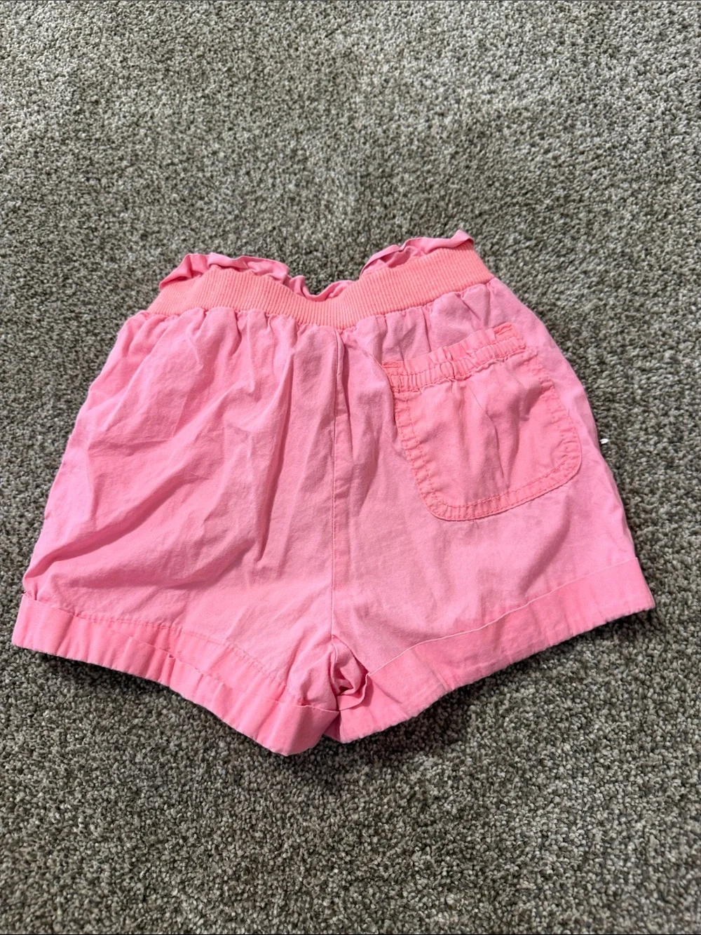 GAP Pink Paperbag-Waist Girls' Shorts with Front Pockets